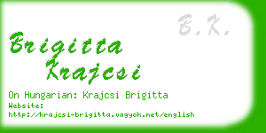 brigitta krajcsi business card